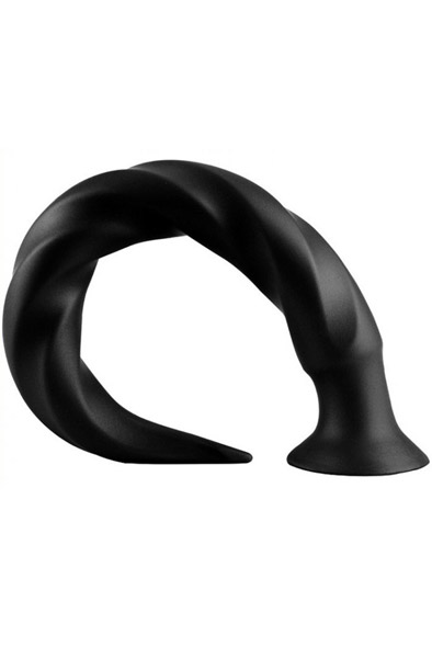 Long Tail Dildo Black 40 cm - Extra langer Anal-Dildo 2