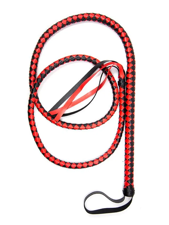 Long Whip Black & Red 210 cm - Whip 1 [full]