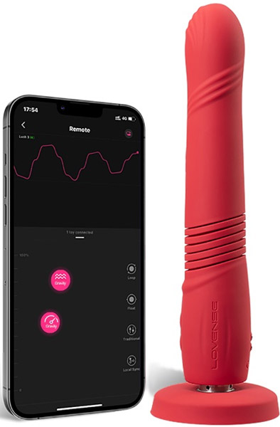 Lovense Gravity Thrusting Dildo App Controlled - Remote-controlled dildo 1