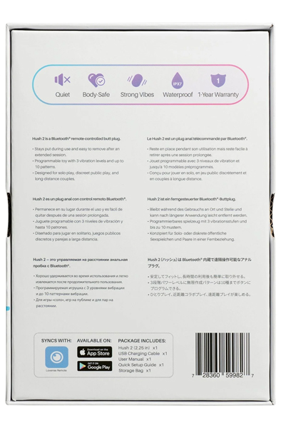 Lovense Hush 2 Large 57mm - Remote-controlled anal plug 7