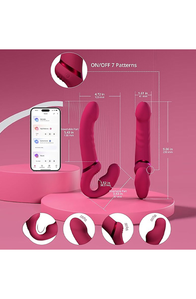 Lovense Lapis Vibrating Strapless Strap-On - Vibrating strap on 6