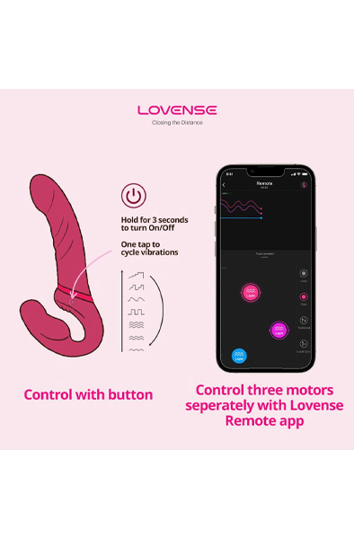 Lovense Lapis Vibrating Strapless Strap-On - Vibrating strap on 7