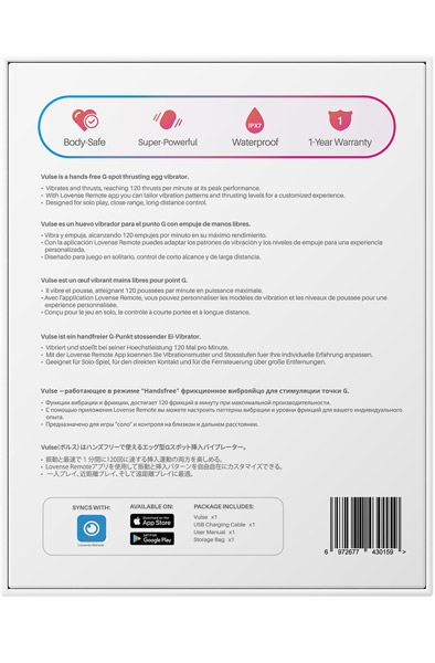 Lovense Vulse Thrusting Egg Vibrator - Remote-controlled vibrator 4