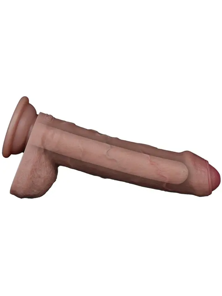 Lovetoy Dual-Layered Silicone Cock 20,5 cm - Lifelike dildo 3