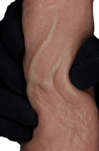 Lovetoy Dual Layered Silicone Dildo 18,5 cm - Lifelike dildo 6