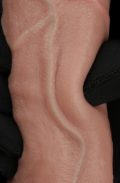 Lovetoy Dual Layered Silicone Dildo 23,5 cm - Lifelike dildo 6
