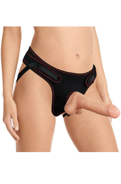 Lovetoy Easy Strapon Set 20 cm - Umschnalldildo mit Geschirr 1