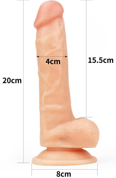 Lovetoy Easy Strapon Set 20 cm - Umschnalldildo mit Geschirr 2