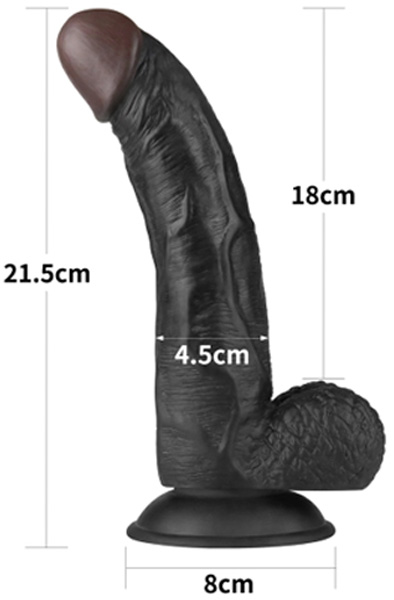 Lovetoy Easy Strapon Set Black 21,5 cm - Strap-on 2