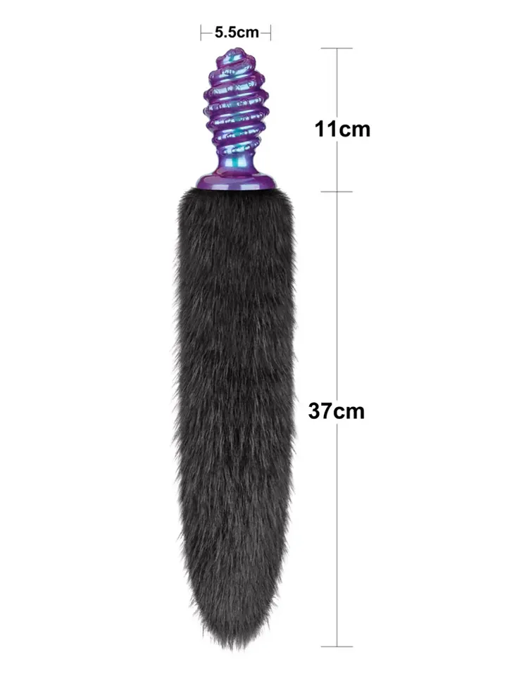 Lovetoy MystiTail Anal Plug With Tail 11 cm - Animal tail anal plug 2 [full]