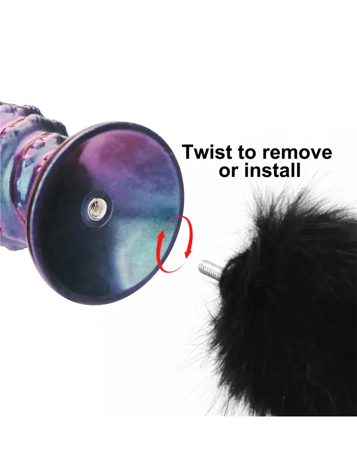Lovetoy MystiTail Anal Plug With Tail 11 cm - Animal tail anal plug 3 [full]