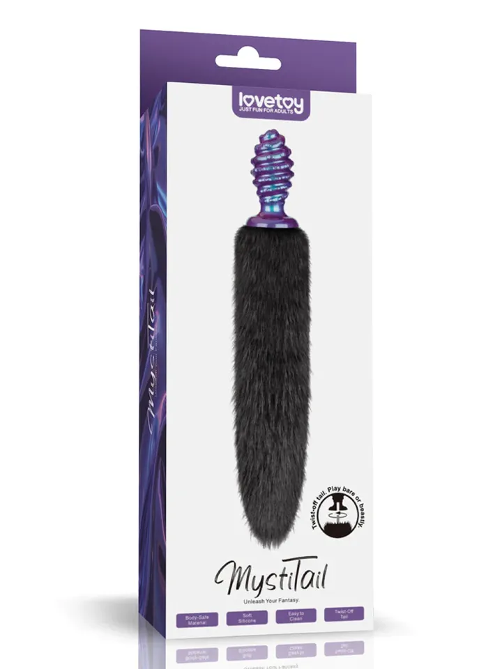 Lovetoy MystiTail Anal Plug With Tail 11 cm - Animal tail anal plug 6 [full]