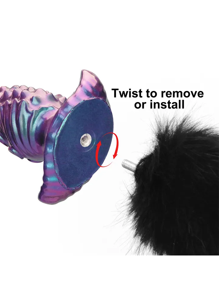Lovetoy MystiTail Anal Plug With Tail 12 cm - Animal tail anal plug 4 [full]