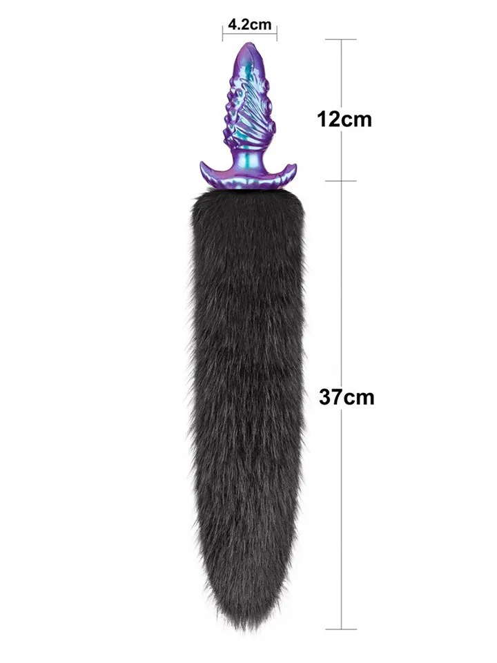 Lovetoy MystiTail Anal Plug With Tail 12 cm - Animal tail anal plug 5 [full]