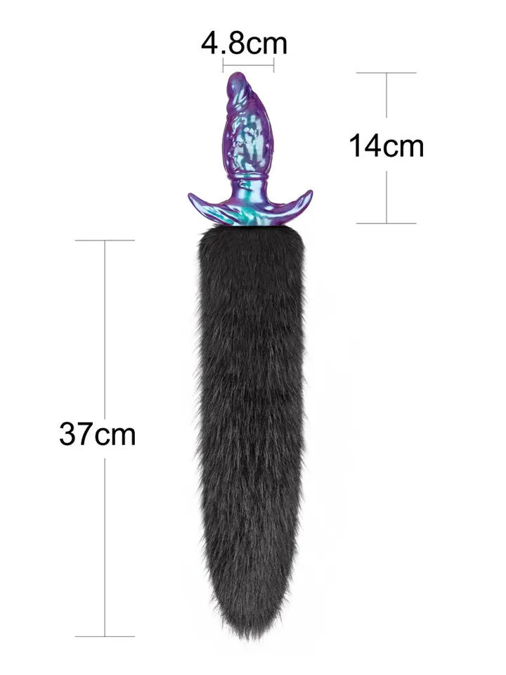 Lovetoy MystiTail Anal Plug With Tail 14 cm - Animal tail anal plug 5 [full]