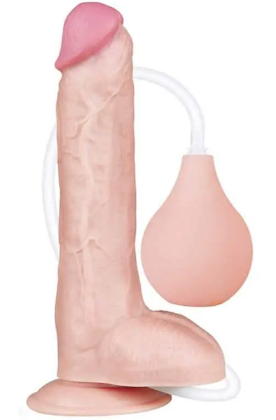 Lovetoy Squirt Extreme Dildo Flesh 25,5 cm - Spritzdildo 1