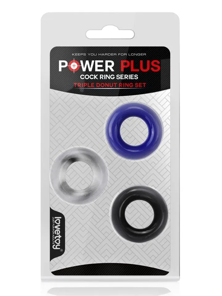 Lovetoy X-Basic Donut Rings 3-pack - Cock ring set 3 [full]
