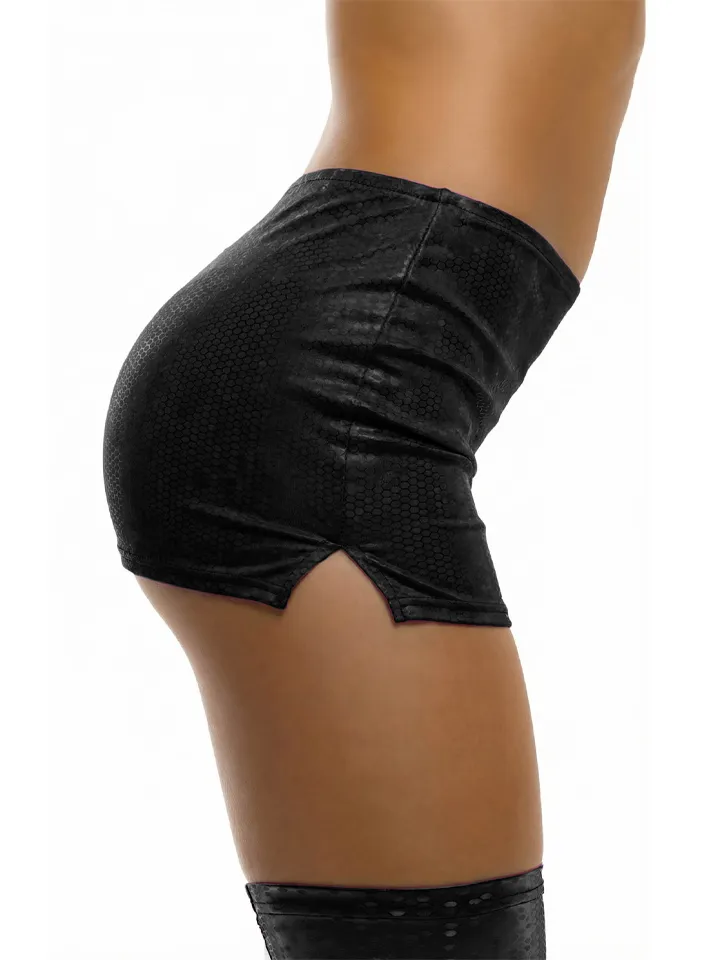 Luciana Wetlook Skirt Black - Wet look skirt 2 [full]