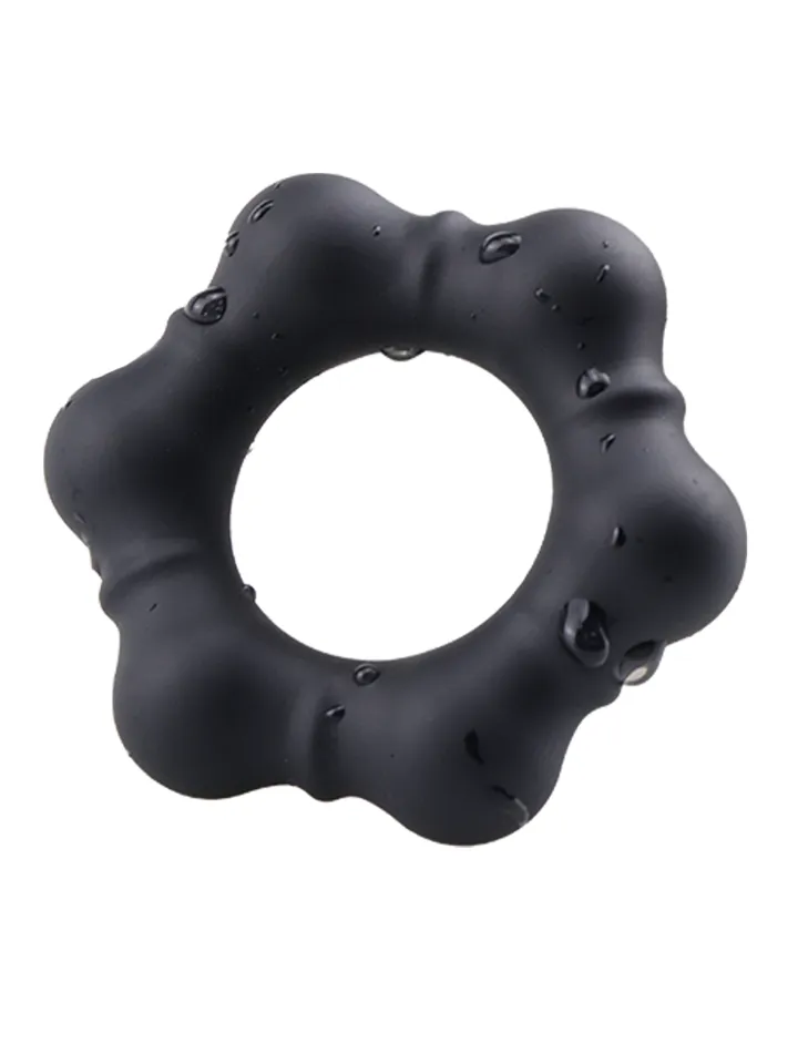 Luminous Silicone Cock Ring Black - Cock ring 1 [full]
