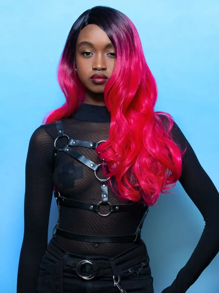 Manic Panic Red Curls Wig With Dark Roots - Wig 1 [full]