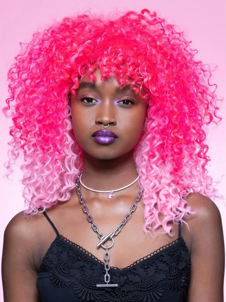 Manic Panic Two Tone Pink Wig - Wig 1 [full]