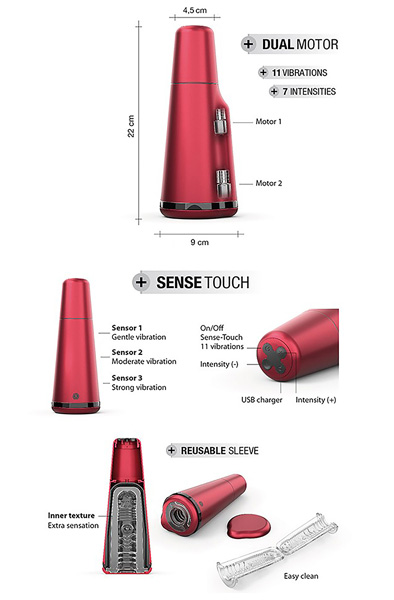 Marc Dorcel Deep Sense - Vibrating masturbator 3