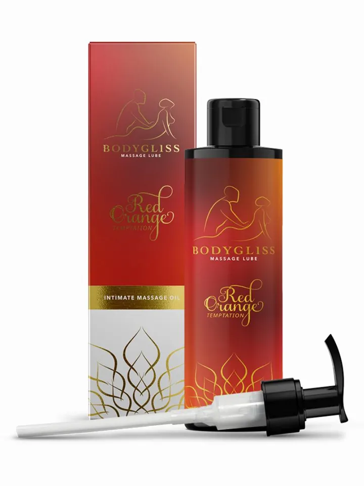 Massage Oil & Lubricant Red Orange Temptation 150 ml - Massage oil 1 [full]