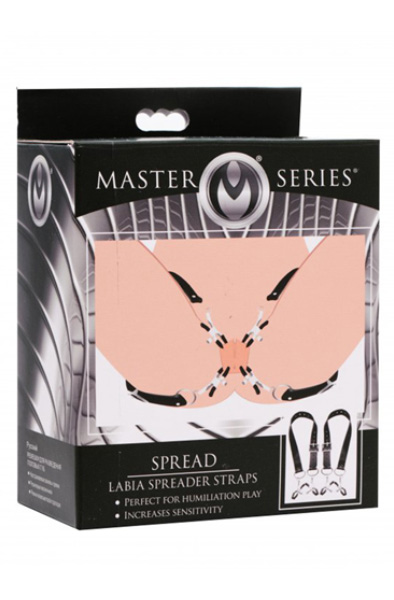 Master Series Spread Labia Spreader Straps with Clamps - Labia clams 2