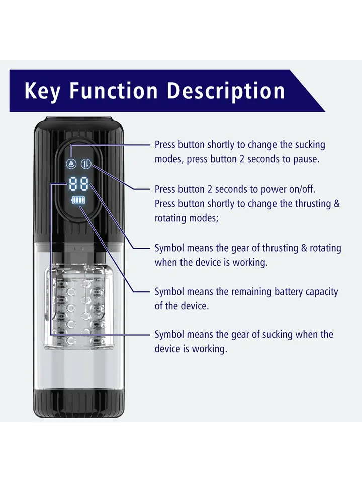Masturbator With Suction, Rotating & Thrusting Motion - Automatic masturbator 4 [full]