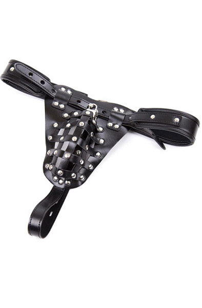 Mens Chastity Pants With Cage Adjustable - Chastity belt 2