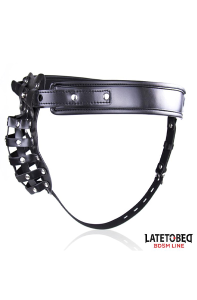 Mens Chastity Pants With Cage Adjustable - Chastity belt 3