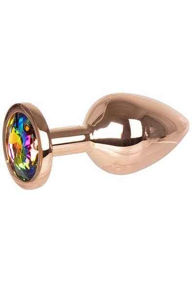 Metal Plug Rose Gold Medium 7 cm - Analplug aus Metall 1