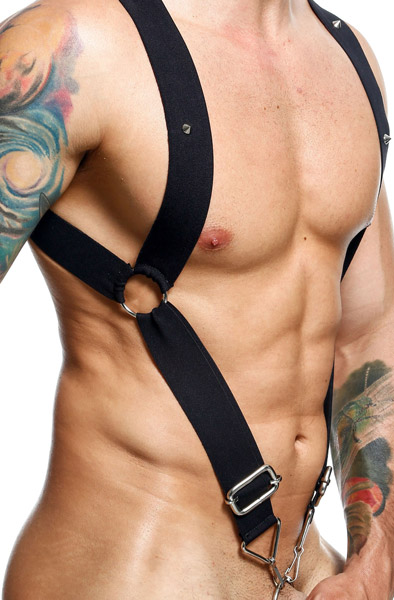 MOB Eroticwear Gerades Rücken-Harness - Bondage-Set 1