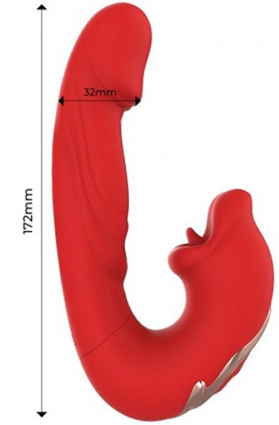 Mouty Vibe With Biting & Flipping With App - App-gesteuerter Vibrator 2