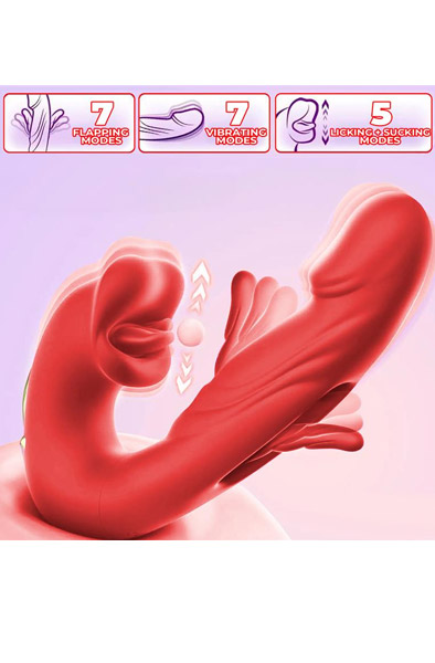 Mouty Vibe With Biting & Flipping With App - App controlled vibrator 3