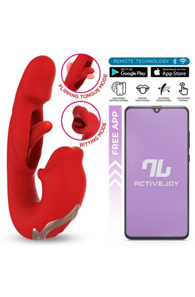 Mouty Vibe With Biting & Flipping With App - App controlled vibrator 5