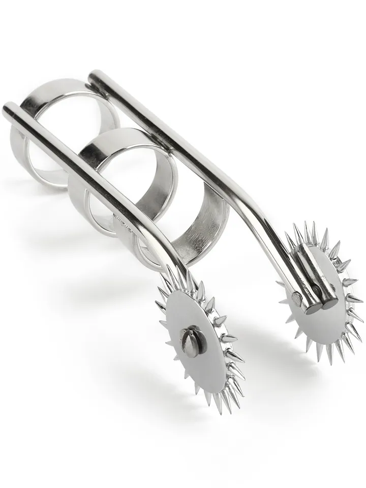 Mr Steel Double Finger Pinwheel - Wartenberg wheel 1