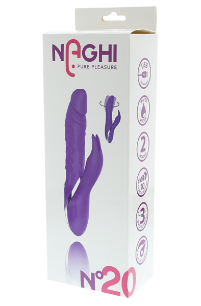 Naghi No.20 Rechargeable Duo Vibrator - Rabbit vibrator 2