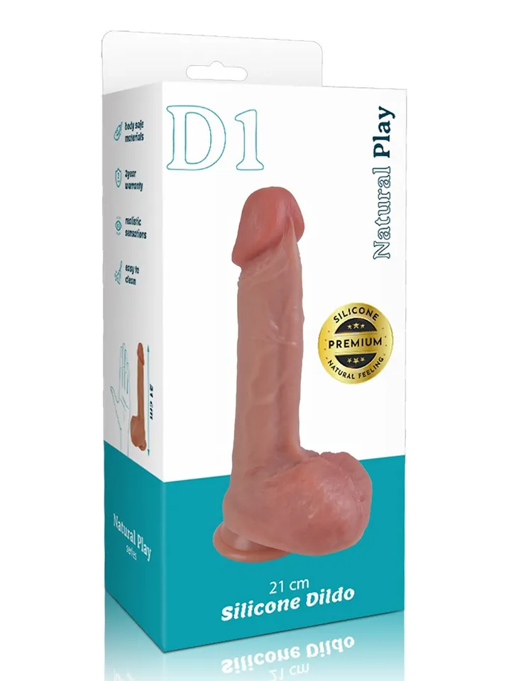 Natural Play Silicone Dildo 21 cm - Lifelike dildo 4 [full]