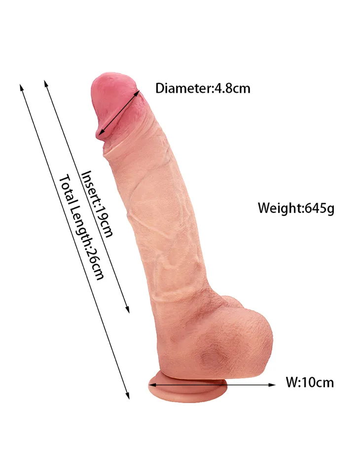 NaturalFeel Silicone Dildo 26 cm - Lifelike dildo 3 [full]