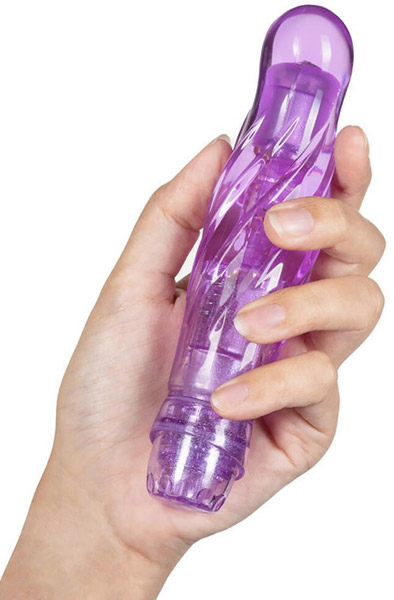 Naturally Yours Bachata Purple 16,5 cm - Vibrating dildo 2