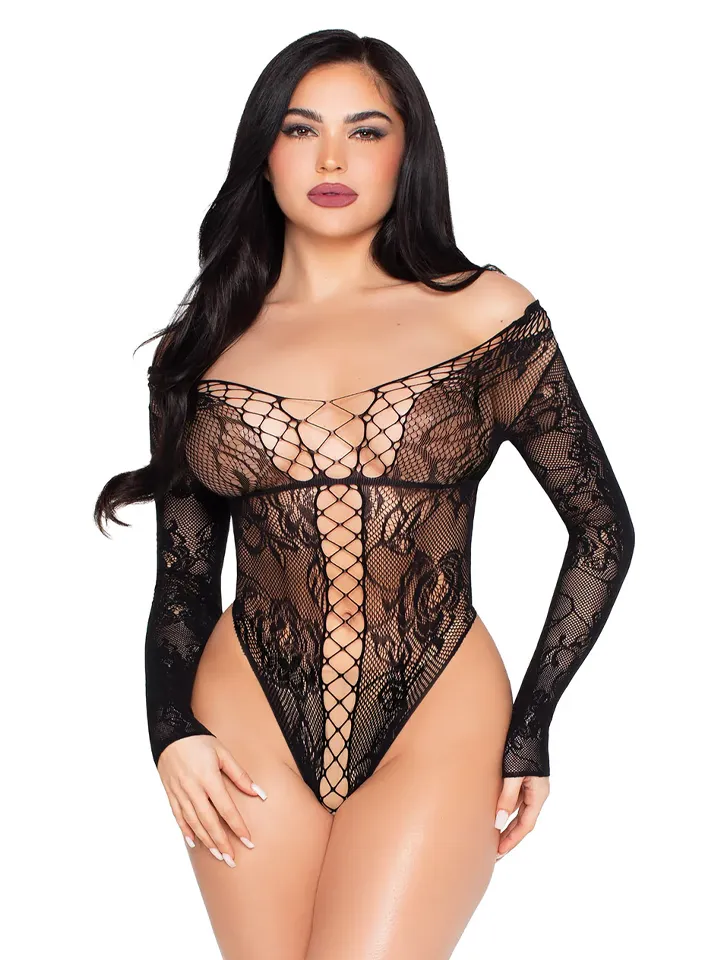 Net & Lace Teddy Black - Teddy 3 [full]