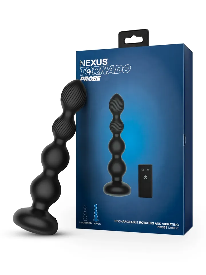 Nexus Tornado Rotating Beaded Anal Plug Large - Prostata vibrator 2 [full]