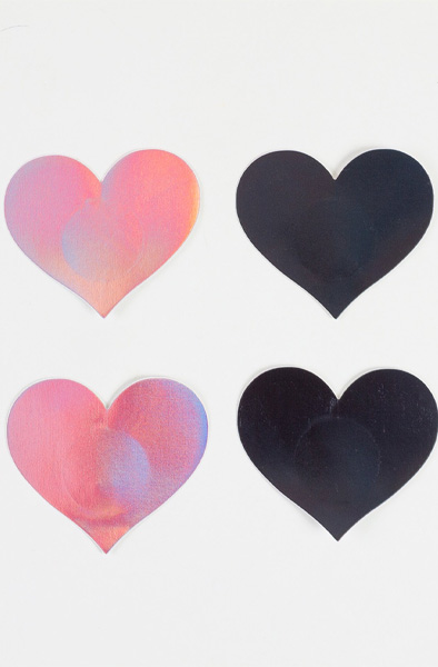 Nipple Covers Heart Shapped Holographic - Nipple covers 2