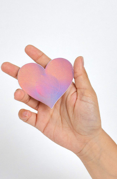Nipple Covers Heart Shapped Holographic - Nipple covers 4