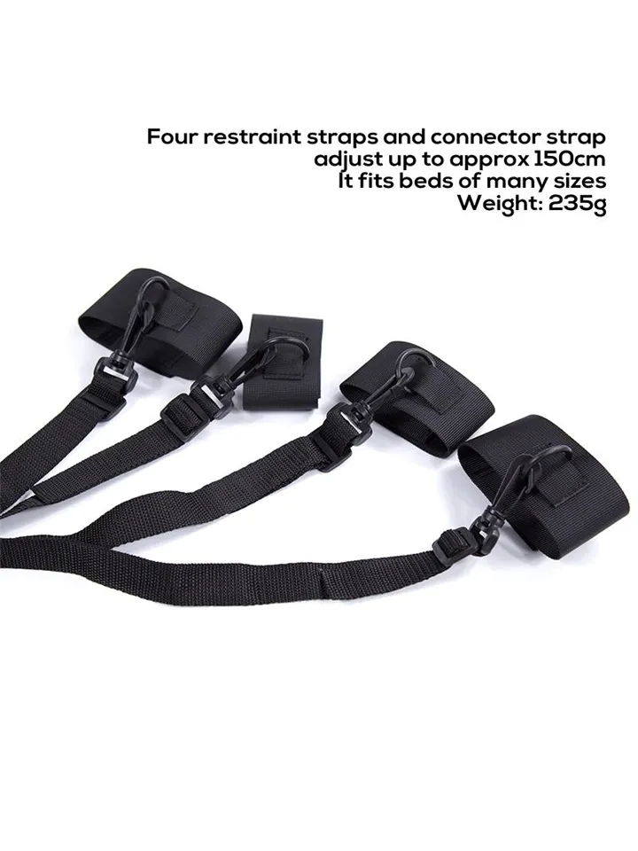 Nylon Velcro Bed Restraints With Plastic Hook - Wrist & ankle cuffs 2 [full]