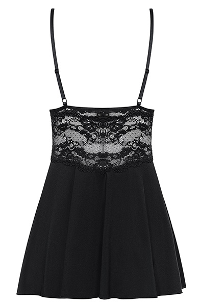 Obsessive 810-BAB Babydoll & Thong Black - Sexy lingerie 4