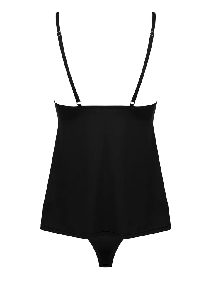 Obsessive Bella Rou Top & Panties Black - Underklädesset 4 [full]