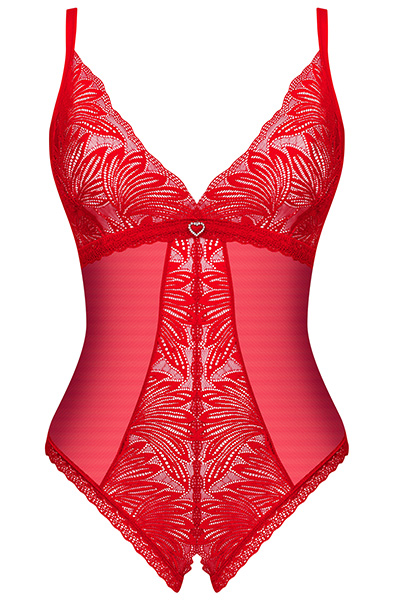 Obsessive Chilisa Crotchless Teddy Red - Teddy 3