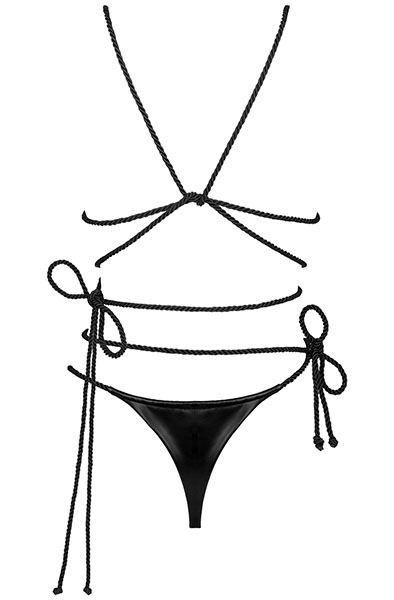 Obsessive Cordellis 2-pcs Set Black - Sexy lingerie 4